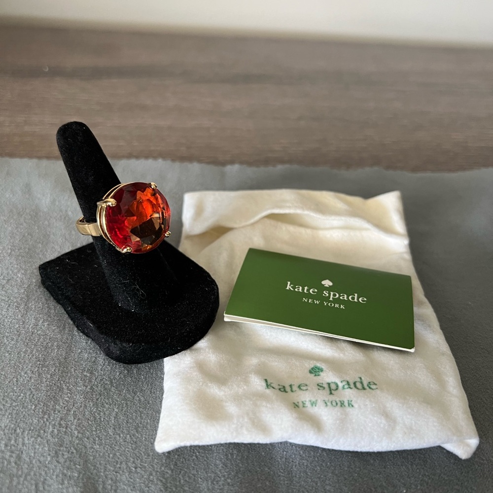 Kate Spade Cocktail Statement Ring - Adjustable size 6 to 7